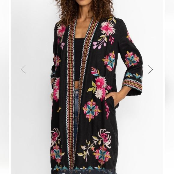 Nwt Johnny Was Linen Kimono Size XL - Picture 3 of 11